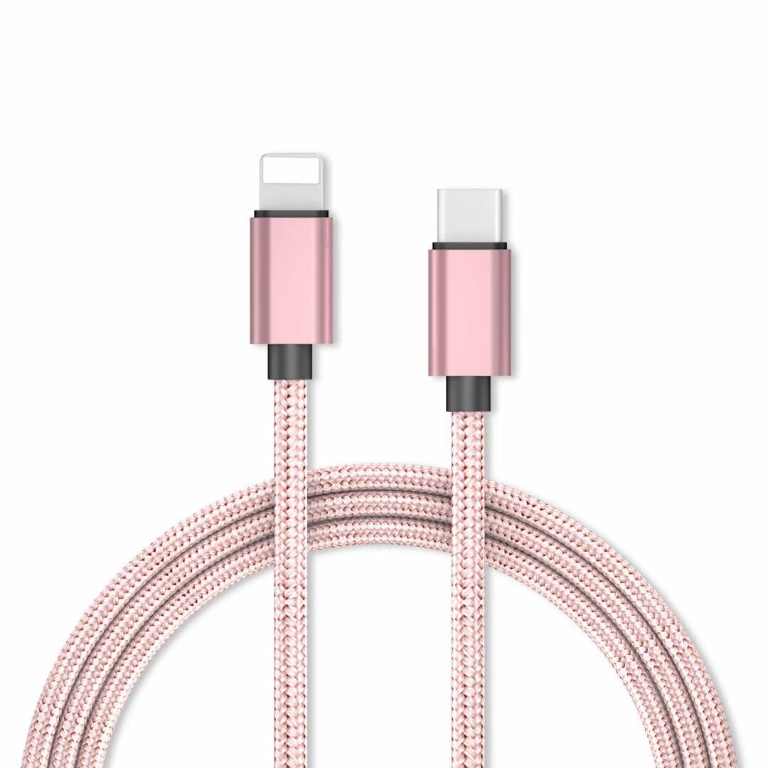 3FT USB-C / Type-C to Lightning Cable Braided Charging Syncing Cord Work with iPhone Connect
